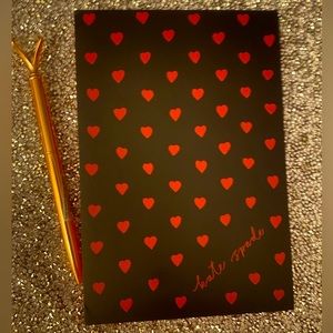 Kate Spade Mini Hearts Notepad & Gem Pen